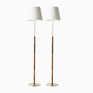 Lampade da terra Mid-Century di Falkenbergs Belysning, anni '60, set di 2