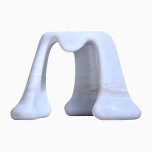 Oops Marble Stool by Jean Pascal Levy-Trumet