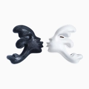 Récipients en Marbre Kiss Couple par Jean Pascal Levy-Trumet, Set de 2