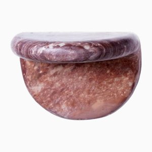 Face to Face Red Marble 2 Shelf by Jean Pascal Levy-Trumet
