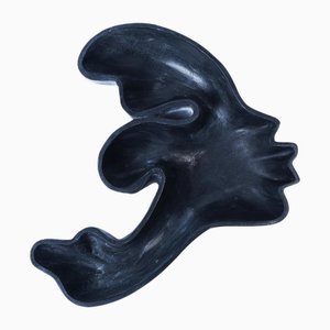 Kiss Woman Black Marble Recipient by Jean Pascal Levy-Trumet