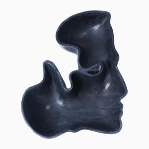 Kiss Man Black Marble Recipient by Jean Pascal Levy-Trumet