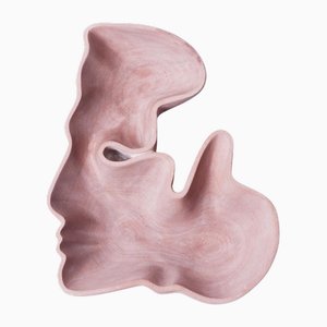 Recipiente de mármol rojo Kiss Man de Jean Pascal Levy-Trumet
