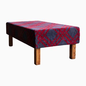 Large Scottish Tartan Fabric Bench