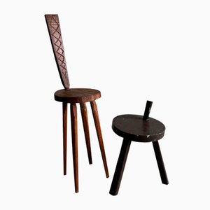 Set of Brutalist Stools