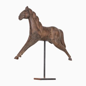 Handgeschnitztes Vintage Volkskunst Pferd