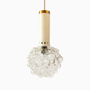Small Bubble Glass Pendant Lamp attributed to Helena Tynell, Germany, 1960s