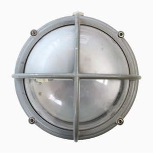 Lampada da esterno Skot Lamp grigia design di Lauritz Knudsen per Louis Poulsen, anni '90