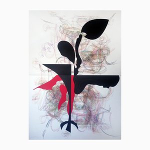 Stefano Mazzolini, Follir, 2023, Collage & Pastel on Paper