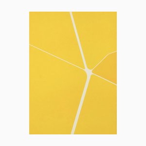 Pablo Palazuelo, Yellow Abstraction, 1974, Litografia originale