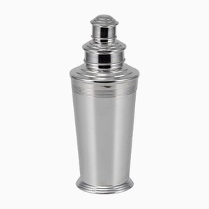 20th Century Art Deco English Silver Plated Cocktail Shaker, 1965