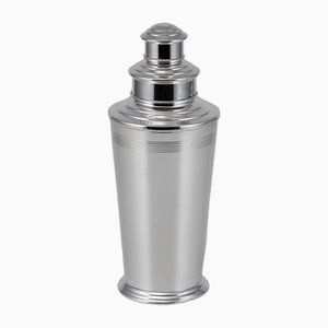 Shaker Art Deco della metà del XX secolo placcato in argento, Regno Unito, anni '50