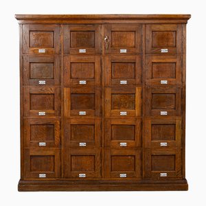 20th Century British Oak Estate Lockers, 1920s
