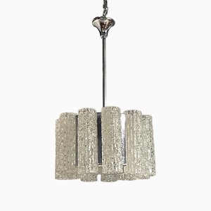 Hanging Light with Murano Tubulars from Doria Leuchten, 1960s