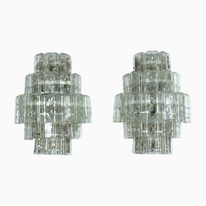 Italienische Wandleuchten aus Muranoglas von Vistosi Manner, 1970er, 2er Set