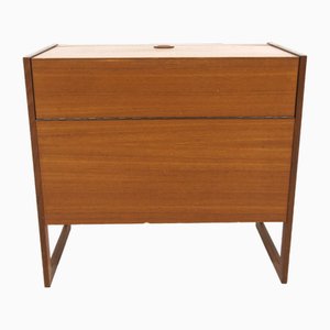 Mobile bar in teak di Arne Wahl Iversen per Mobel Ikea, anni '60