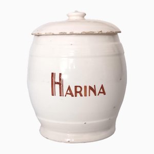 Barattolo da cucina vintage in ceramica, Spagna, anni '60