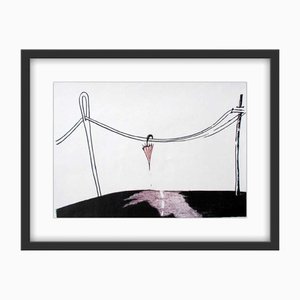 Agnieszka Mazek, Umbrella, Etching on Paper, 2000
