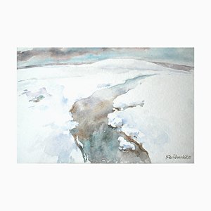 Andrzej Pańkowski, Snow, Aquarelle sur Papier, 2005