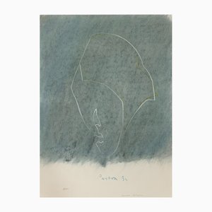 Antoni Janusz Pastwa, Portrait of a Boy, Mixed Media on Paper, 1994