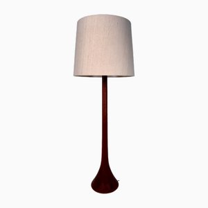 Lampada da terra grande regolabile in teak di Domus, Germania, anni '70