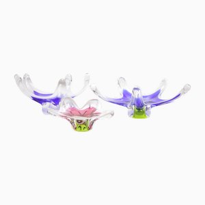 Glass Bowls by Josef Hospodka, Czech, 1970s, Set of 3