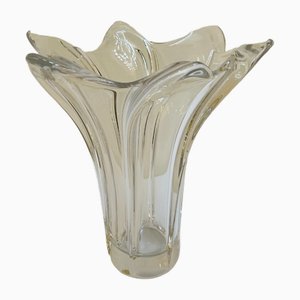 Große Kristallvase von Art Vannes, 1970er