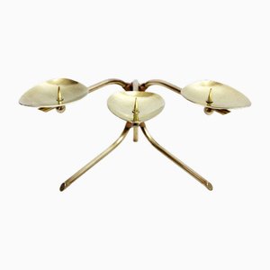 Brass Candleholder in the style of Car Auböck, 1950s