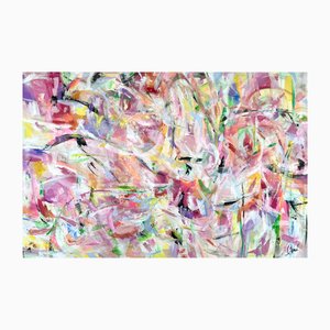 Maria Esmar, Gardienne de la Flamme, Acrylique sur Toile