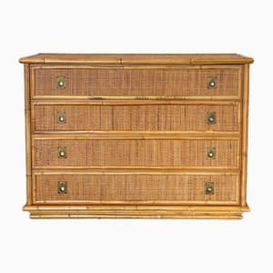 Dal Vera Bamboo Chest of Drawers, 1970s