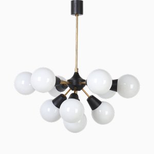 Mid-Century Sputnik Hanging Light from Kamenický Šenov, 1970s
