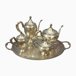 Silbernes Tee- und Kaffeeservice von De Mori, 1970er, 5er Set