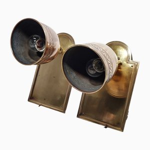 Spanish Bronze Sconces, 1950s, Set of 2
