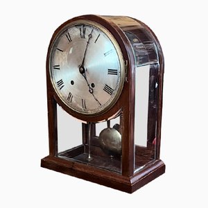 Quarter Striking Victorian Glass Table Clock
