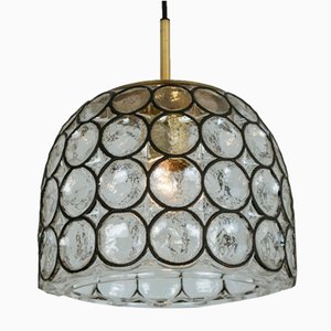Applique in ferro e vetro a bolle di Limburg, anni '60, set di 2