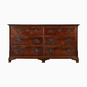English George III Oak Mule Chest, 1780