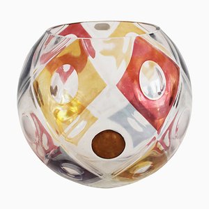 Glass Bowl by Max Kannegiesser for Novy Bor Glassworks, 1963