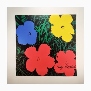 Andy Warhol, Blumen, Limitierte Lithographie, 1980er