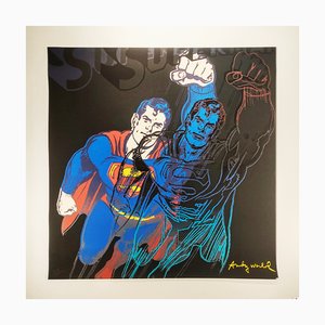 Después de Andy Warhol, Superman, litografía de edición limitada, años 80