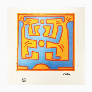 Después de Keith Haring, Composición, Litografía de edición limitada, años 90