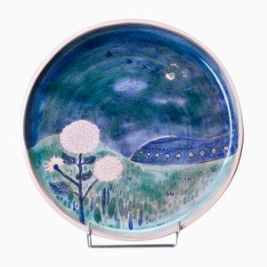 Round Ceramic Dish by Robert & Jean Cloutier, 1960s