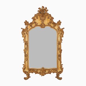 Rococo Gilted Mirror in Resin, Belgium, 1950s