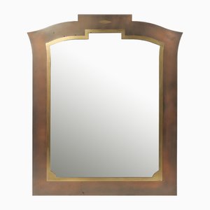 Graphical Mirror from Belgo Chrome, Belgium, 1980s