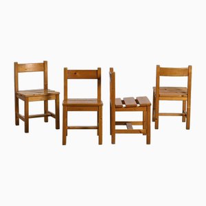 Chaises par Maison Regain pour Les Arcs, 1970, Set de 4