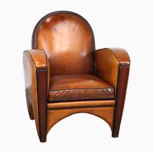 Art Deco Ledersessel