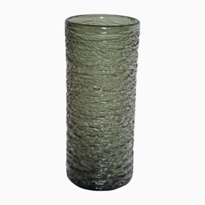 Brutalist Vase in Gray-Green, Sweden, 1960s