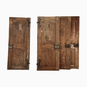18. Jh. Rokoko Barock Türen aus Nussholz, 1760er, 4er Set