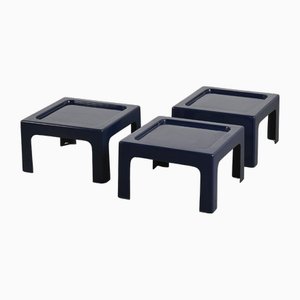 Tables Basses Vintage en Fibre de Verre, 1970, Set de 3