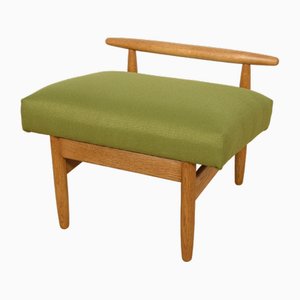 Modell J 65 Hocker aus Eiche von Ejvind A. Johansson für FDB Møbler, Dänemark, 1950er