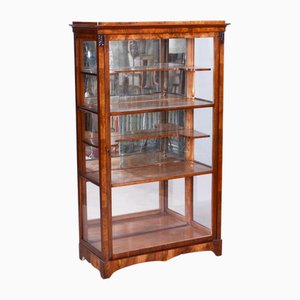 Biedermeier Display Cabinet in Walnut, 1830s